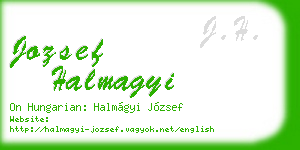 jozsef halmagyi business card